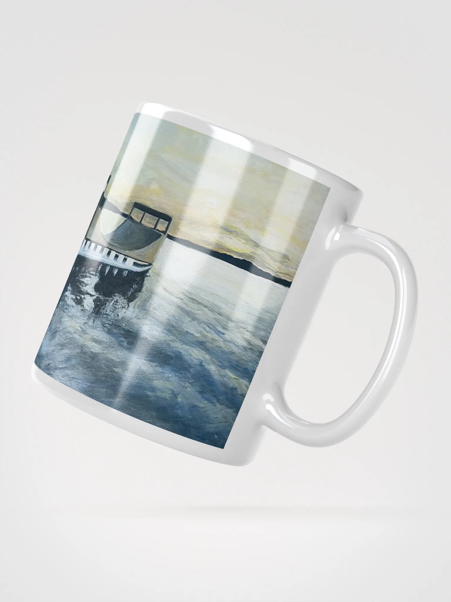 Rampboat painting coffee mug product image (3)