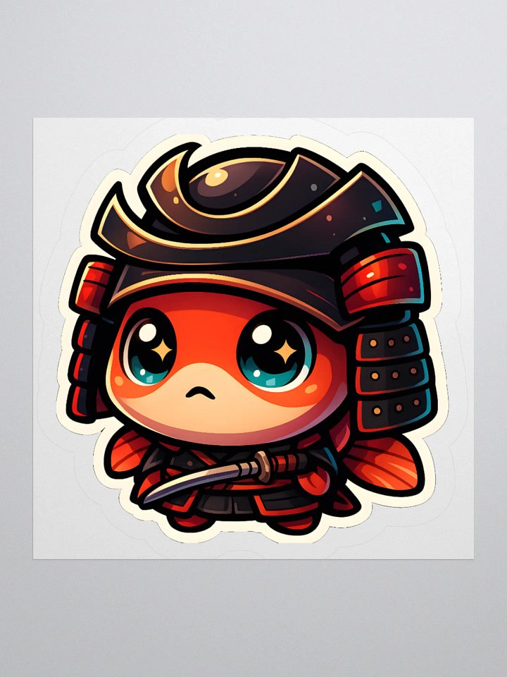 Starry-Eyed Samurai Fishy Kiss Cut Stickers product image (2)