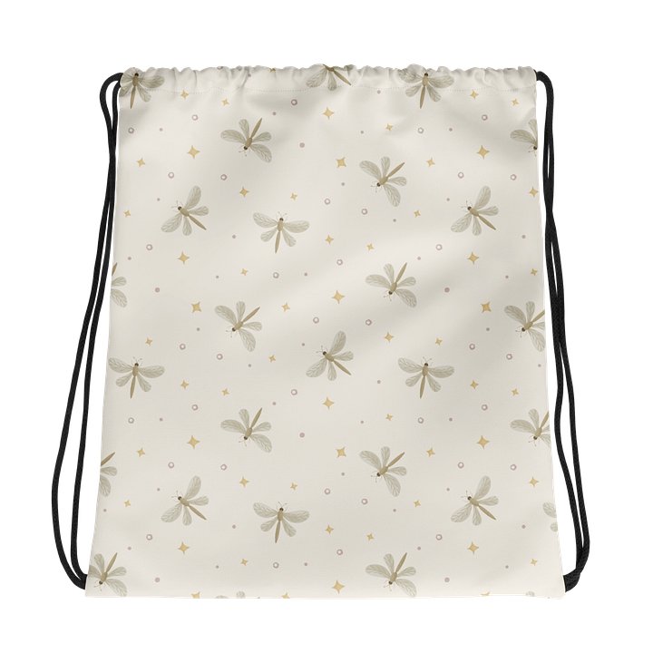 Serene Dragonflies Drawstring Bag product image (1)