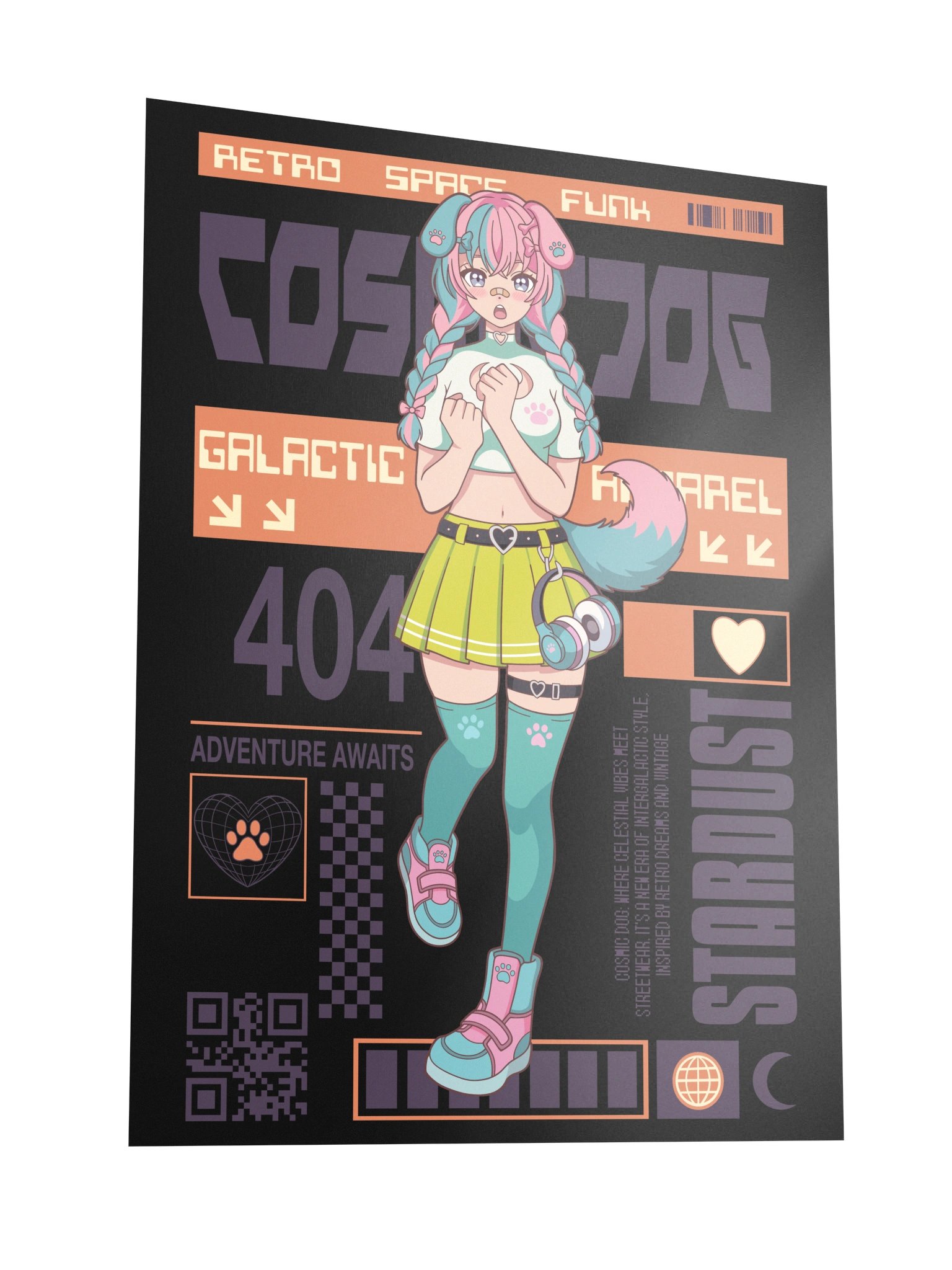 Retro Space Funk Moo Poster product image (3)