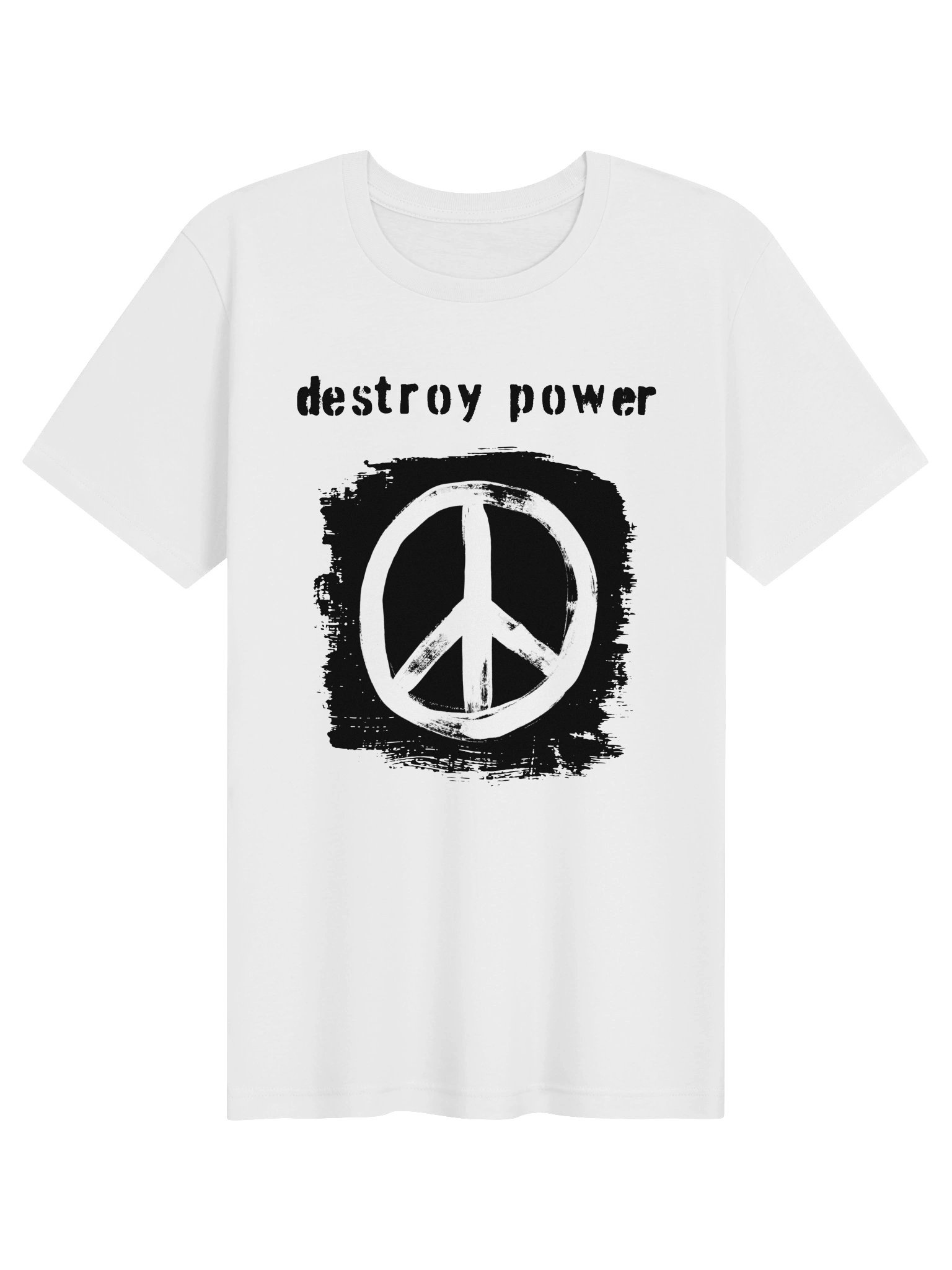 Destroy Power Punk Graphic T-Shirt | Anti-Authority Streetwear Tee product image (1)