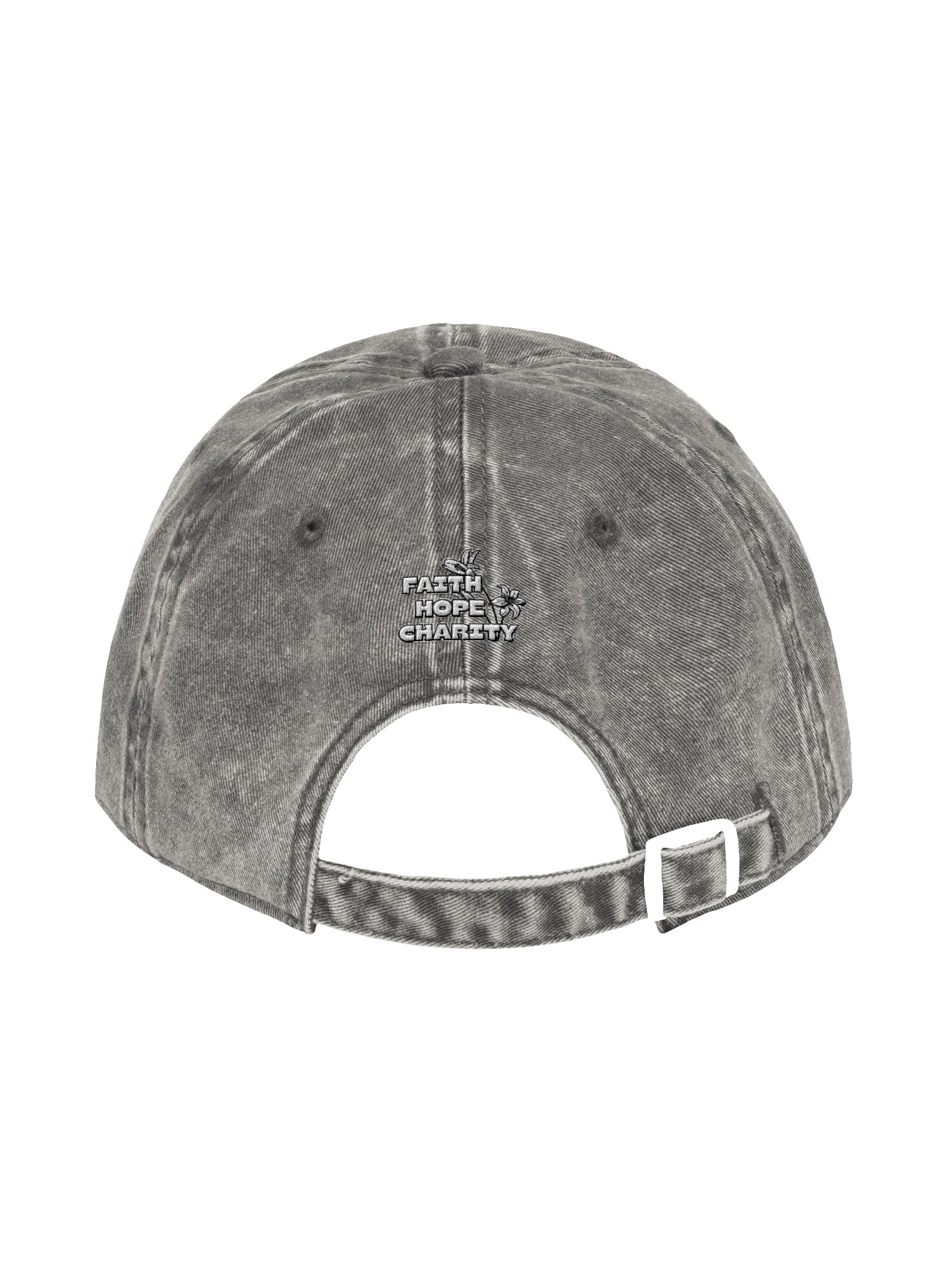 Faith Hope Charity Embroidered Vintage Wash Cap product image (2)