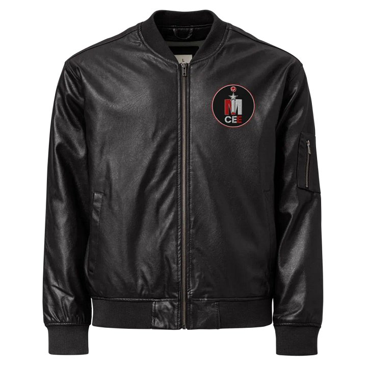 MICEE Leather Bomber Jacket product image (1)