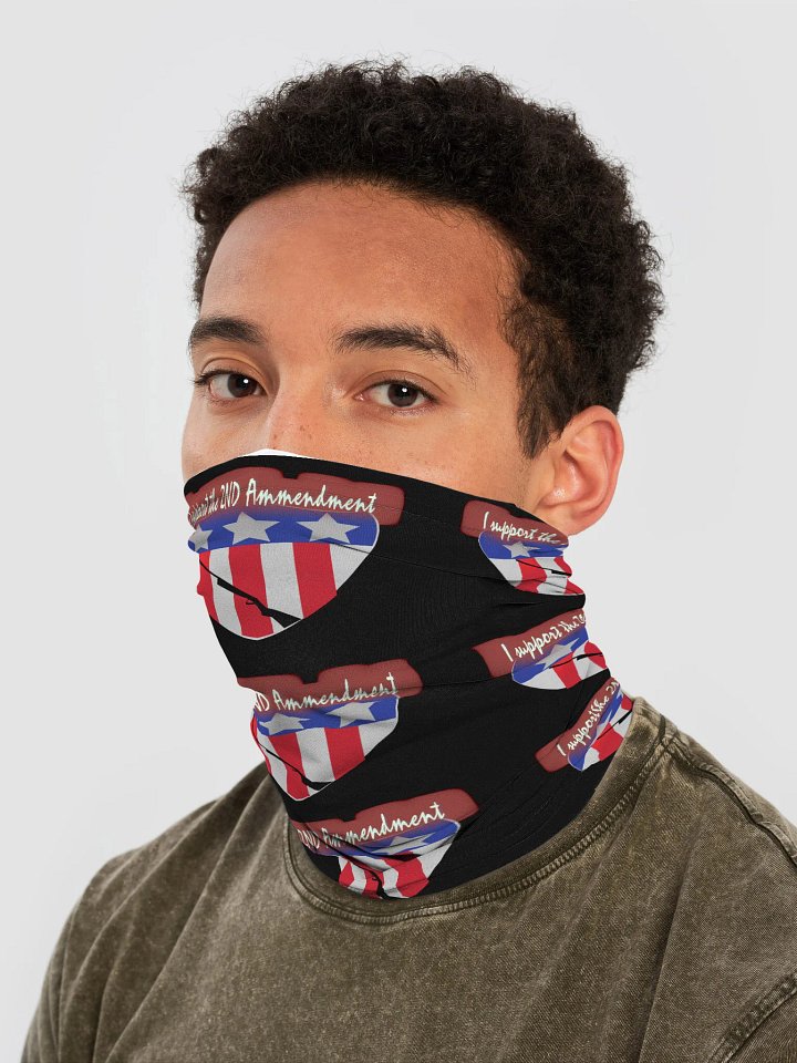 Customizable All-Over Print Neck Gaiter (I support the 2nd Ammend) product image (2)