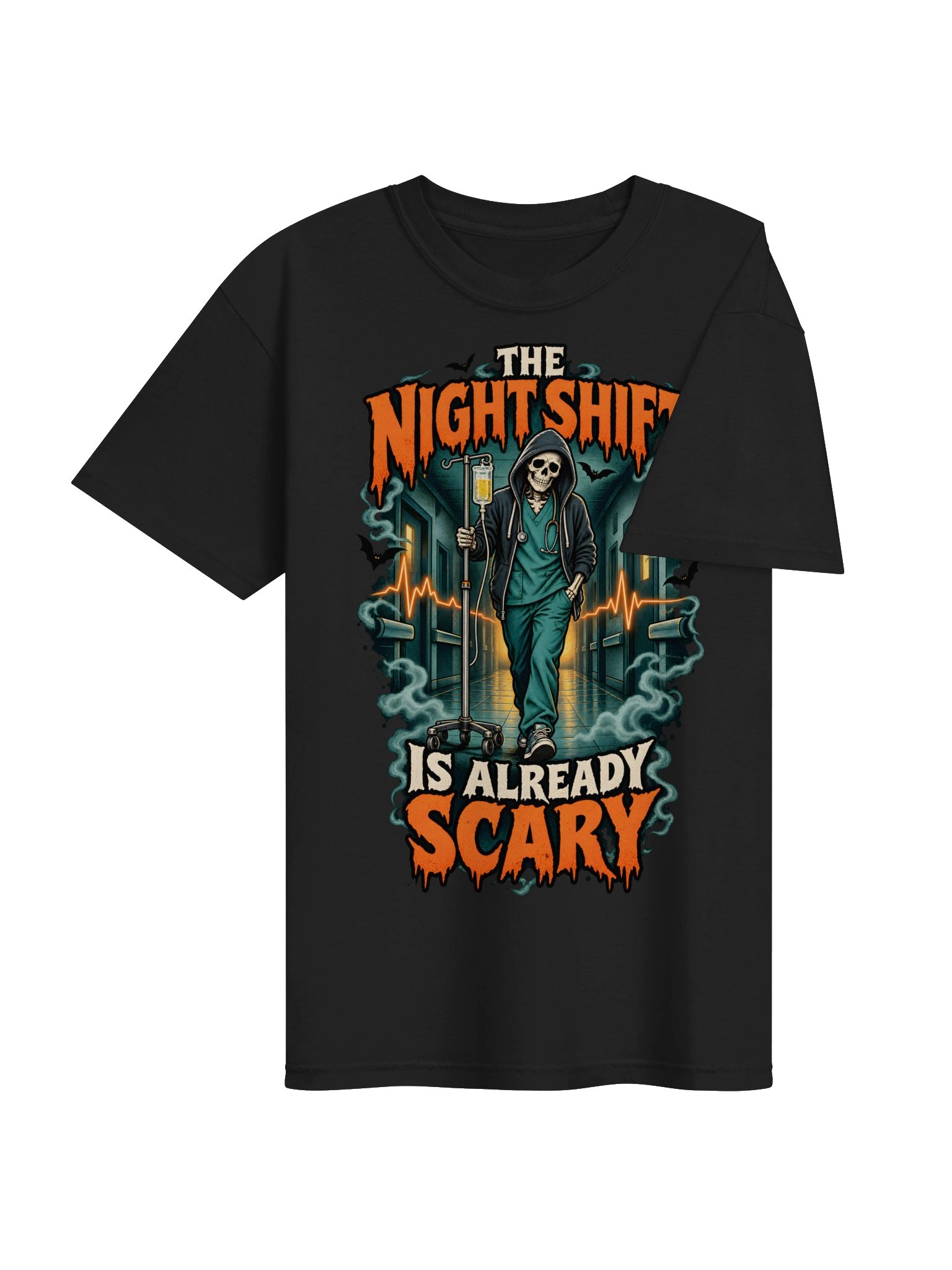 The Night Shift Is Already Scary | Halloween Nurse Shirt product image (4)