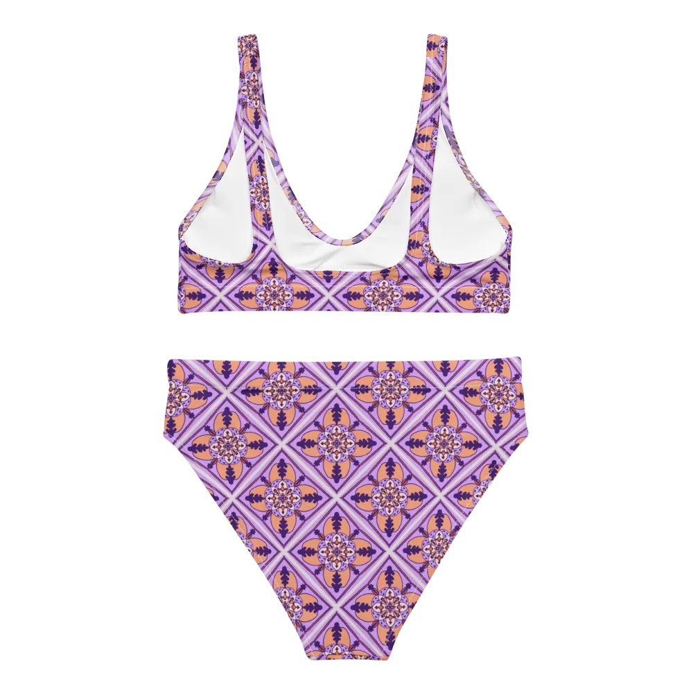 Detailed Symmetrical Pattern High Waisted Bikini product image (2)