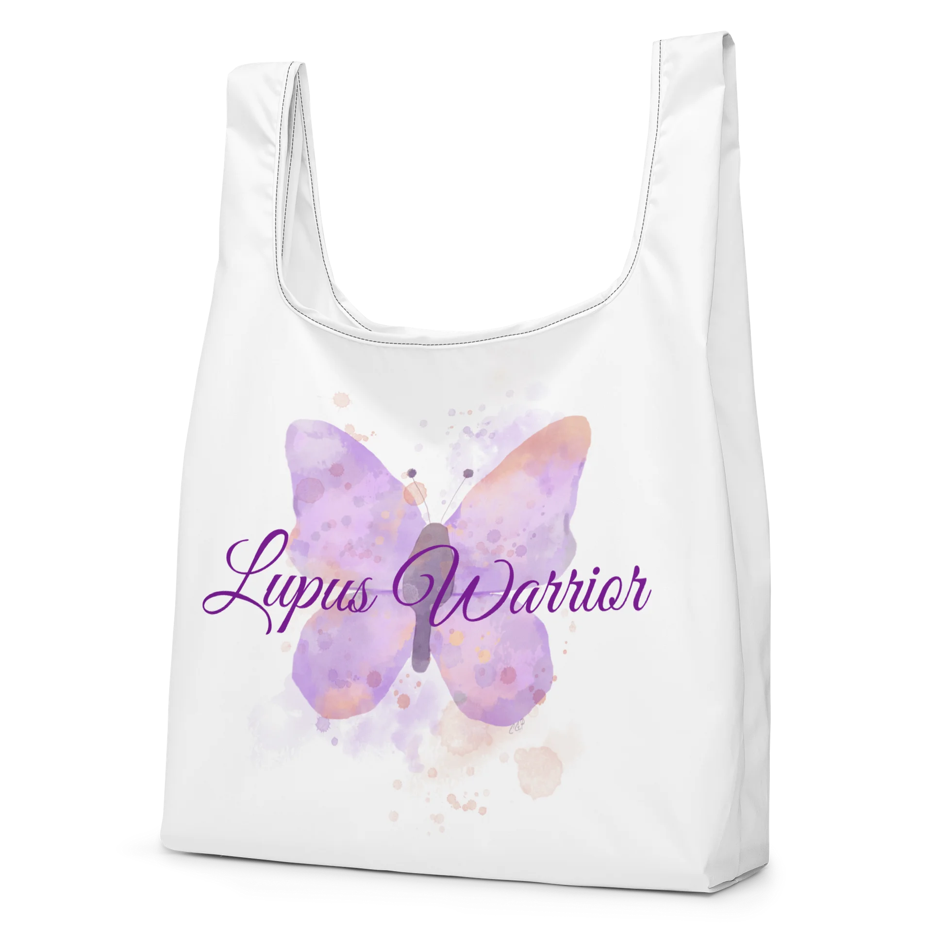Lupus Warrior Butterfly Tote Bag product image (5)