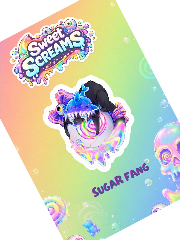 Sweet Screams | Sugar Fang Sticker product image (1)