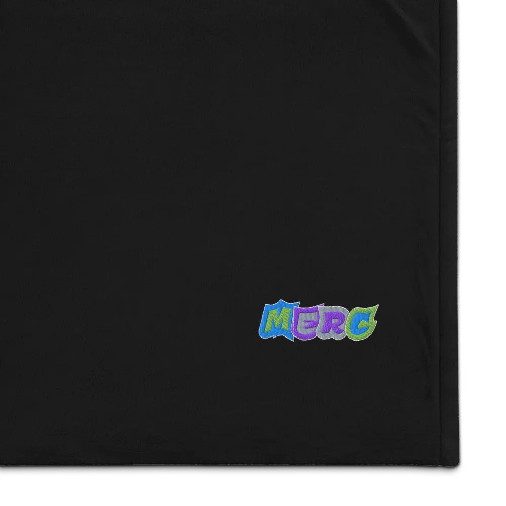 🛋️ MERC Embroidered Premium Sherpa Blanket – 50″ × 60″ product image (1)