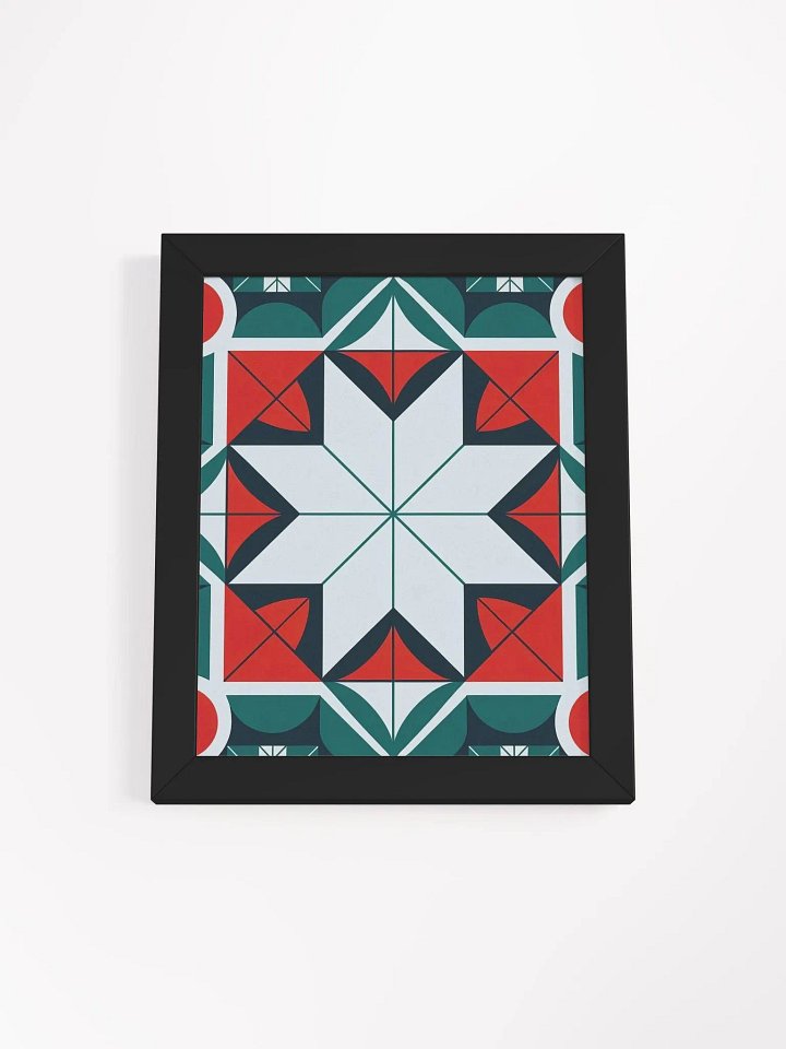 Kaleidoscope patterned Framed High-Quality Matte Poster (in) product image (2)
