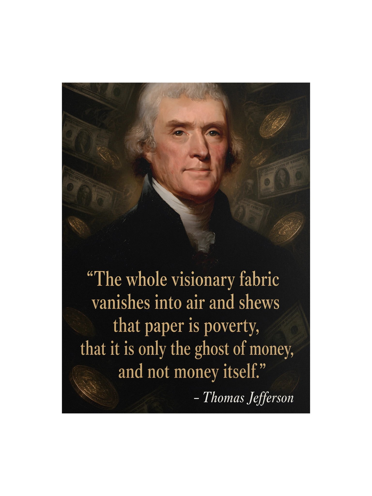 Jefferson Paper is Poverty Poster product image (1)