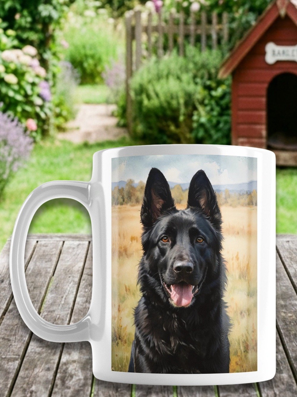 Black German Shepherd | Dog Coffee Mug product image (1)