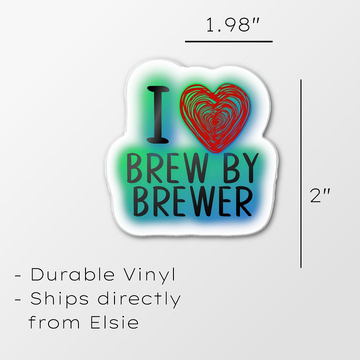 Vinyl Sticker: Brewer Heart product image (2)