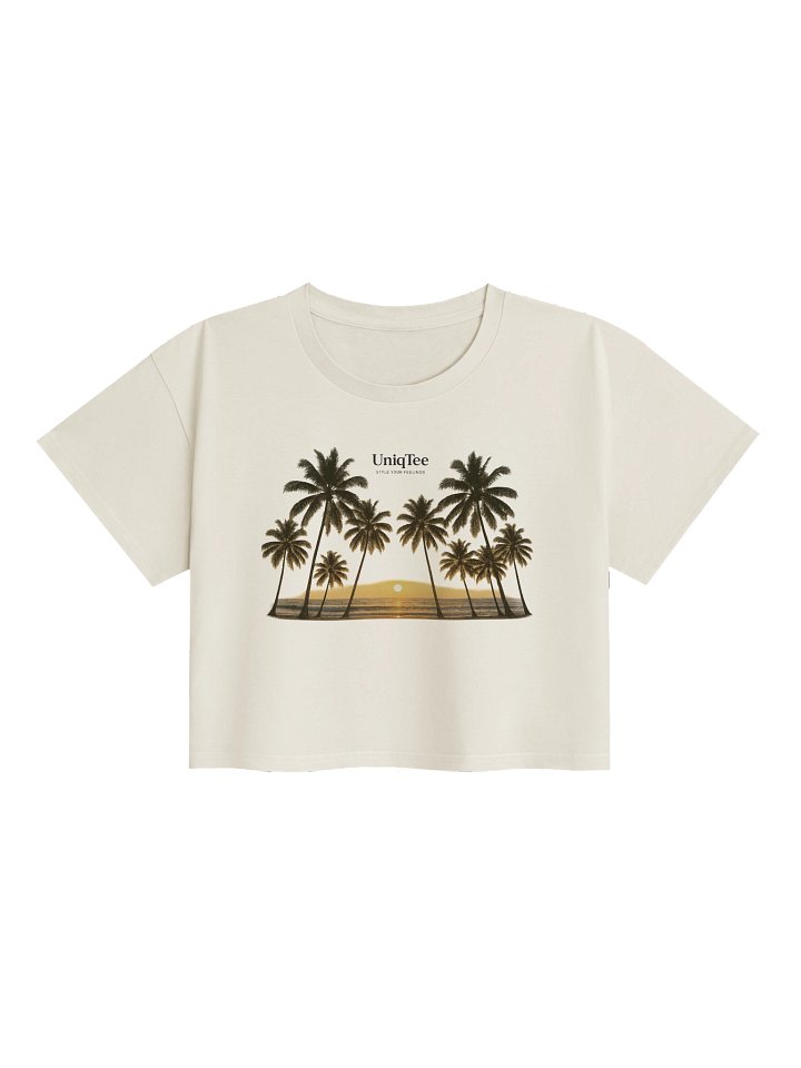 Palm Serenity Crop Top product image (1)
