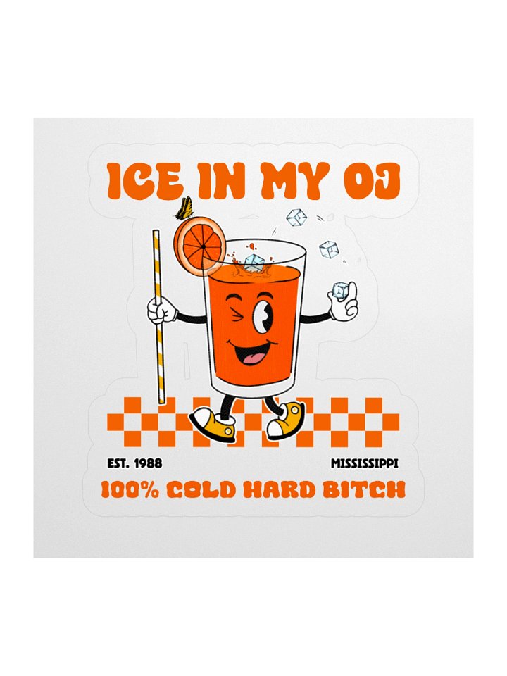 Ice in my OJ Sticker product image (3)