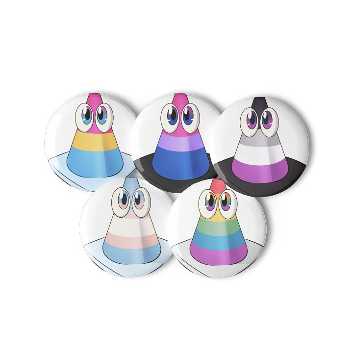 Pride Cone Button Set product image (1)