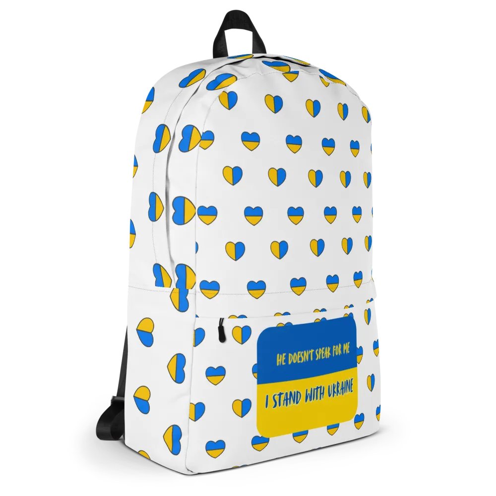 Resistors, Doesn't Speak for Me, Patterned White Backpack product image (3)