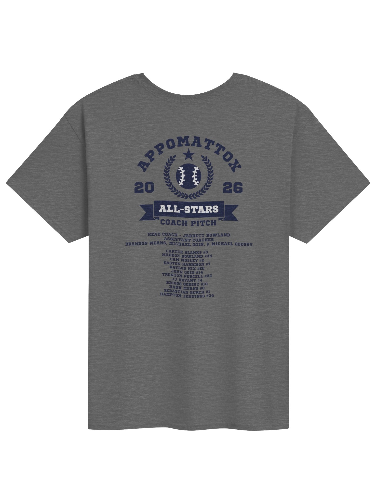 Appomattox All-Stars T-Shirt Coach Pitch Team product image (8)