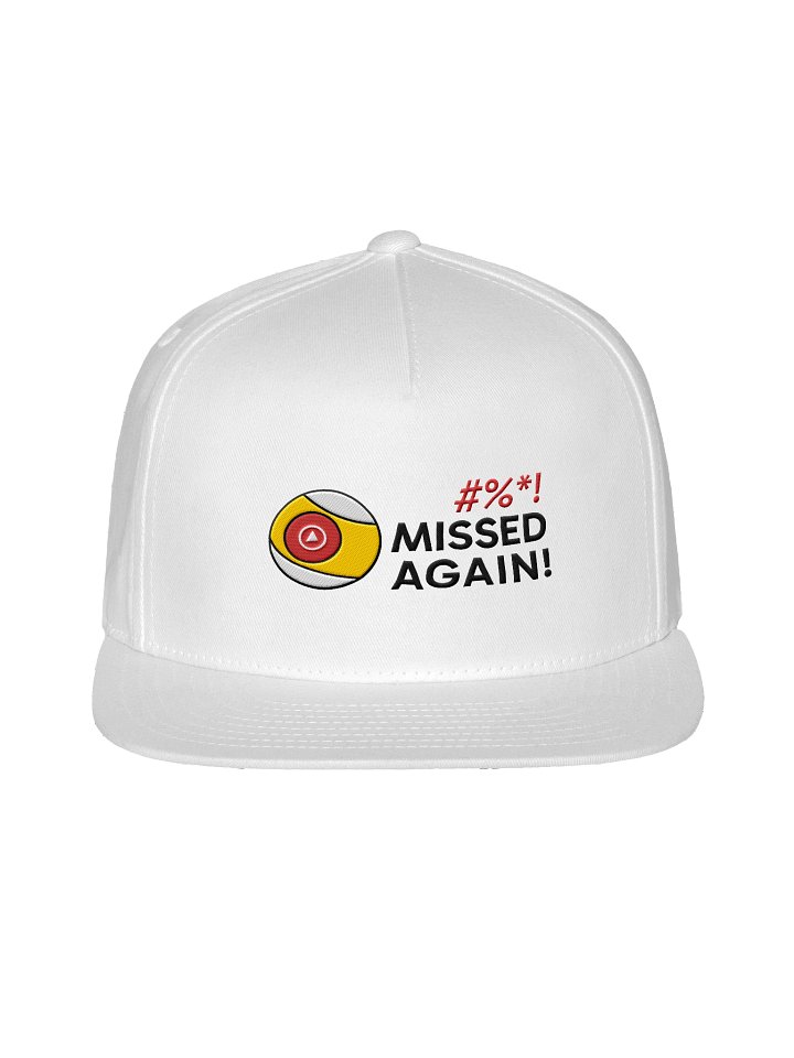 Missed Again! Logo Cap (Snapback - White) product image (1)