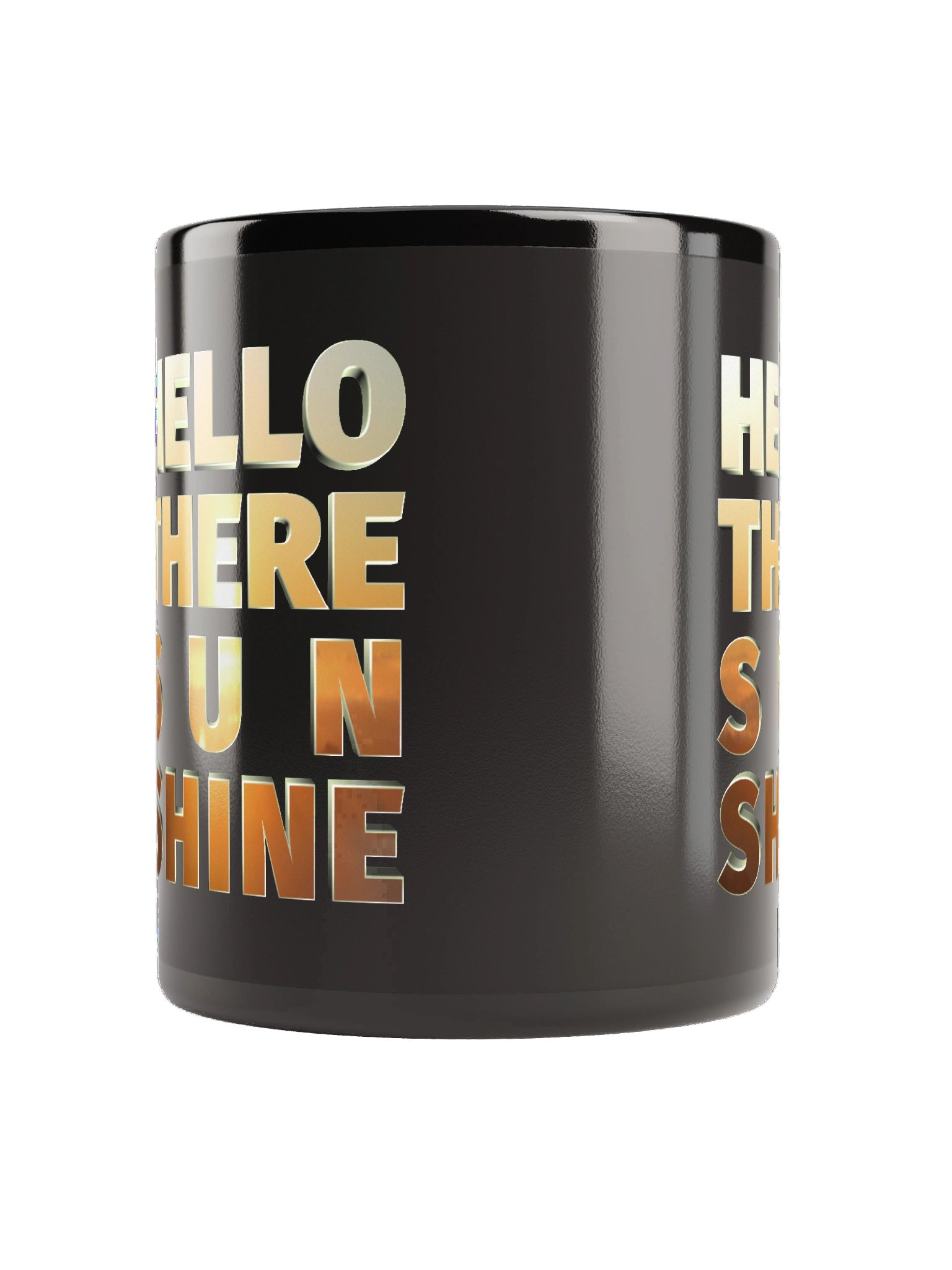 Hello There Sunshine - CaribbeanApples | Black Glossy Mug product image (3)