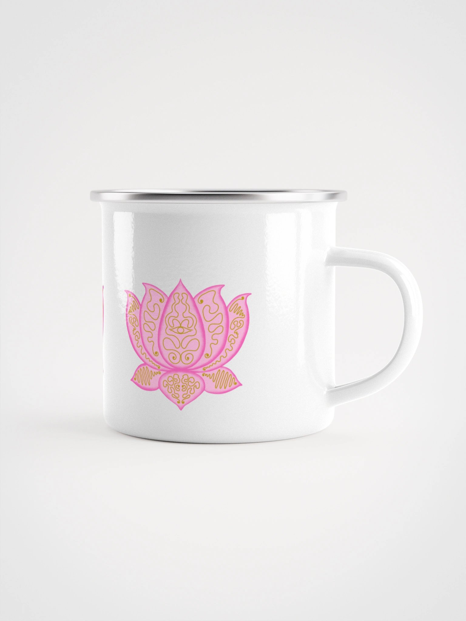 Lotus Harmony Enamel Mug product image (1)