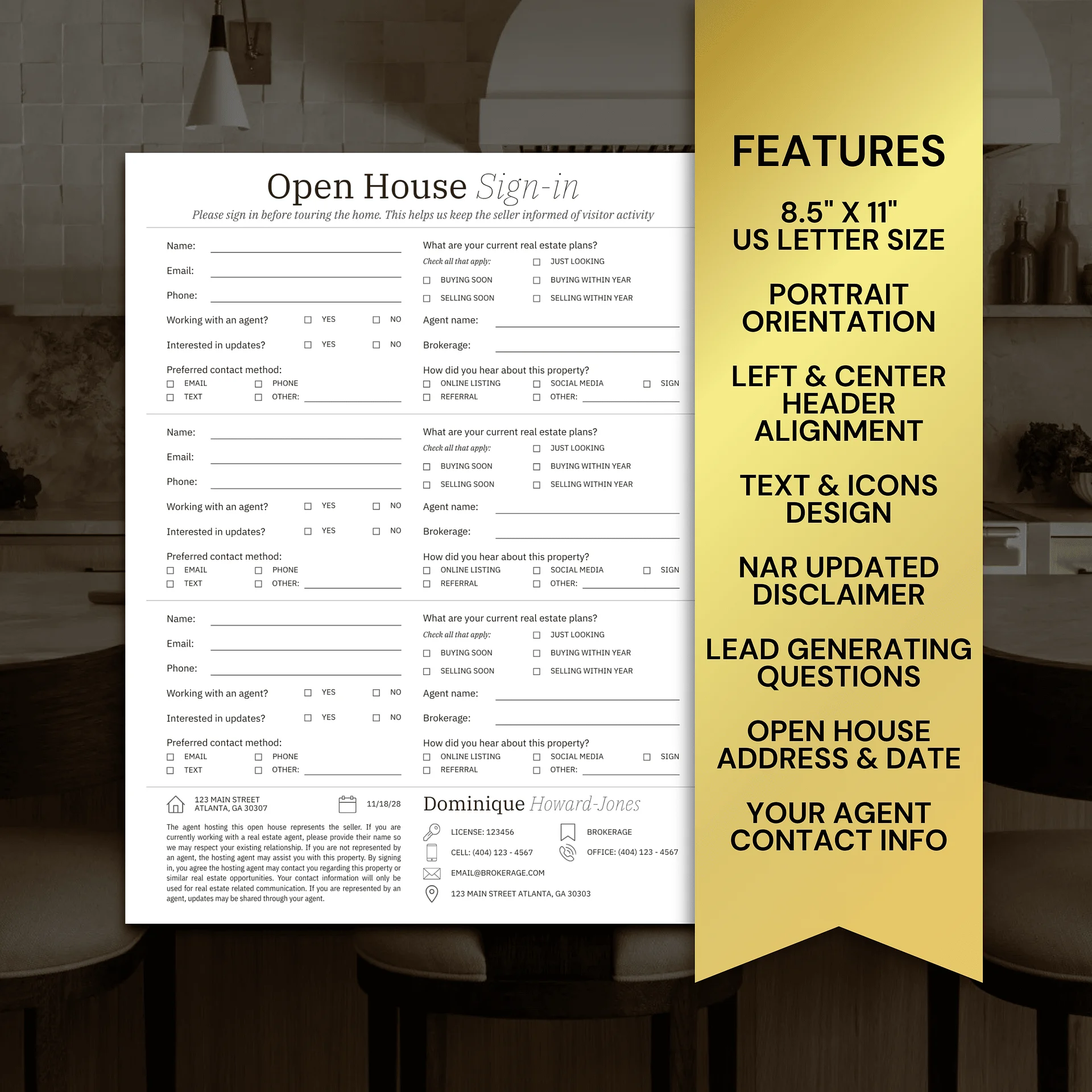 Real Estate Open House Sign-In Vol. 1 product image (5)