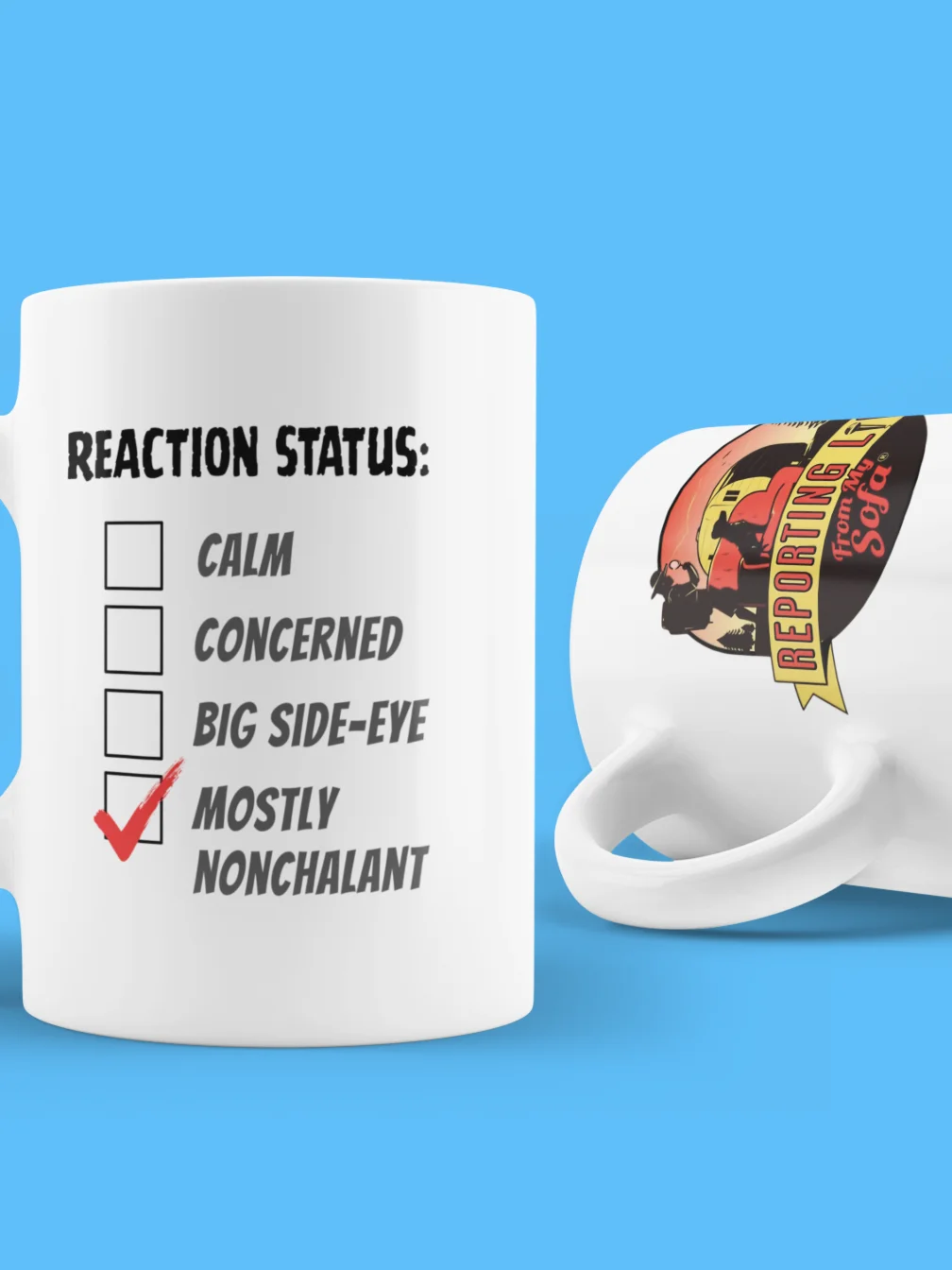Mostly Nonchalant Reaction Status Mug product image (5)