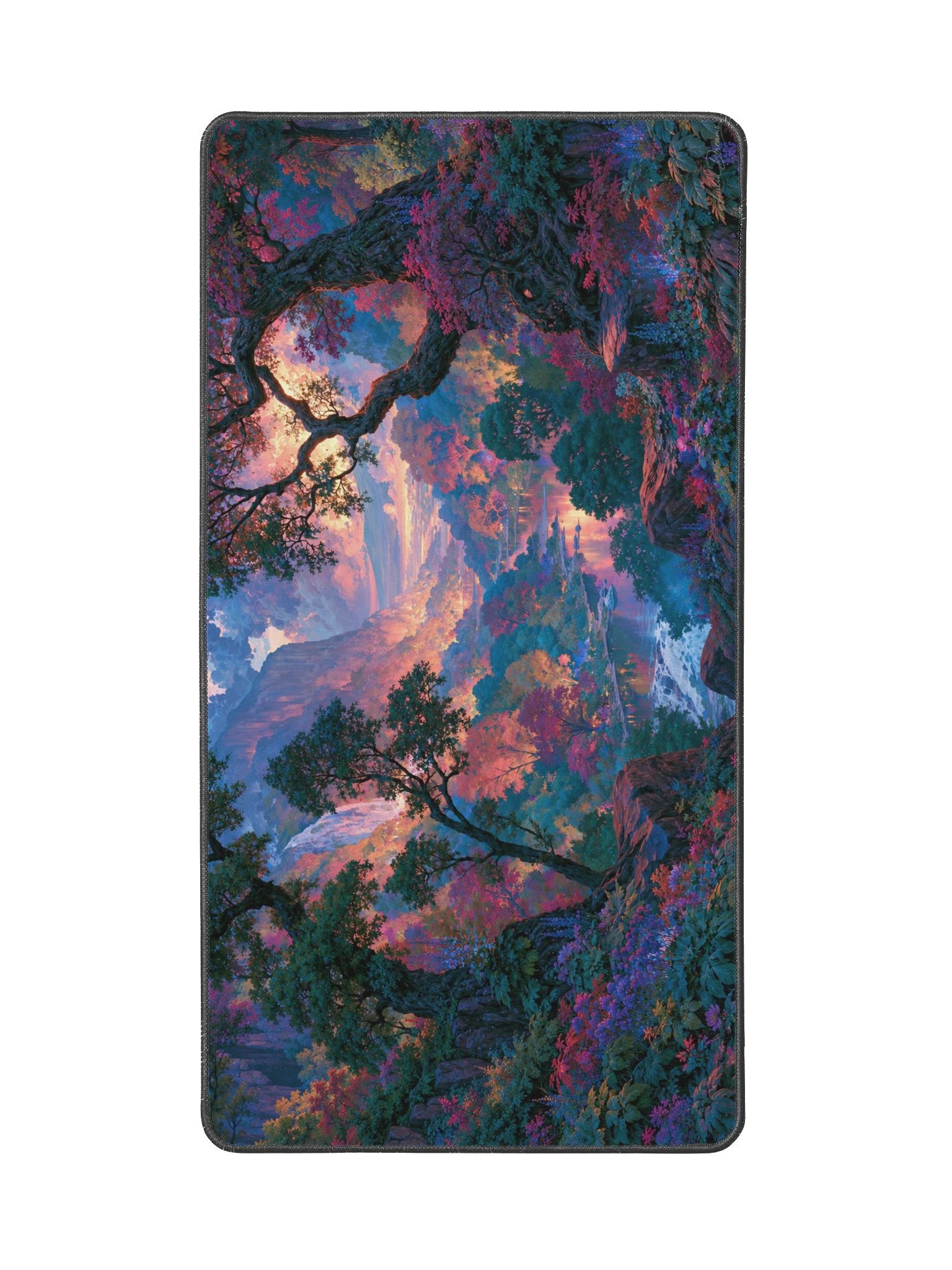 Twilight Valley of Trees Desk Mat product image (2)