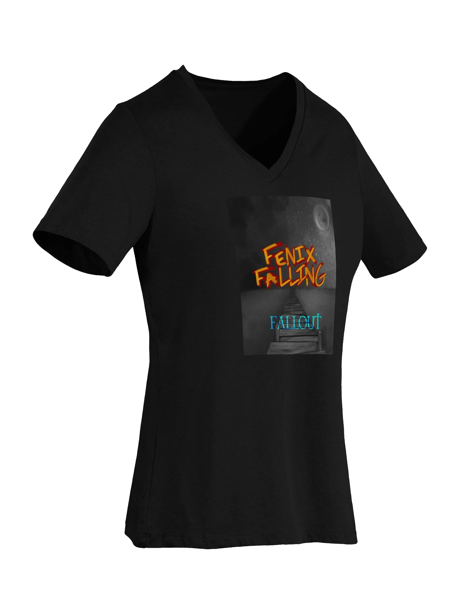 Fenix Falling 'Fallout' Moonlit Dock Women's V-Neck Tee product image (14)