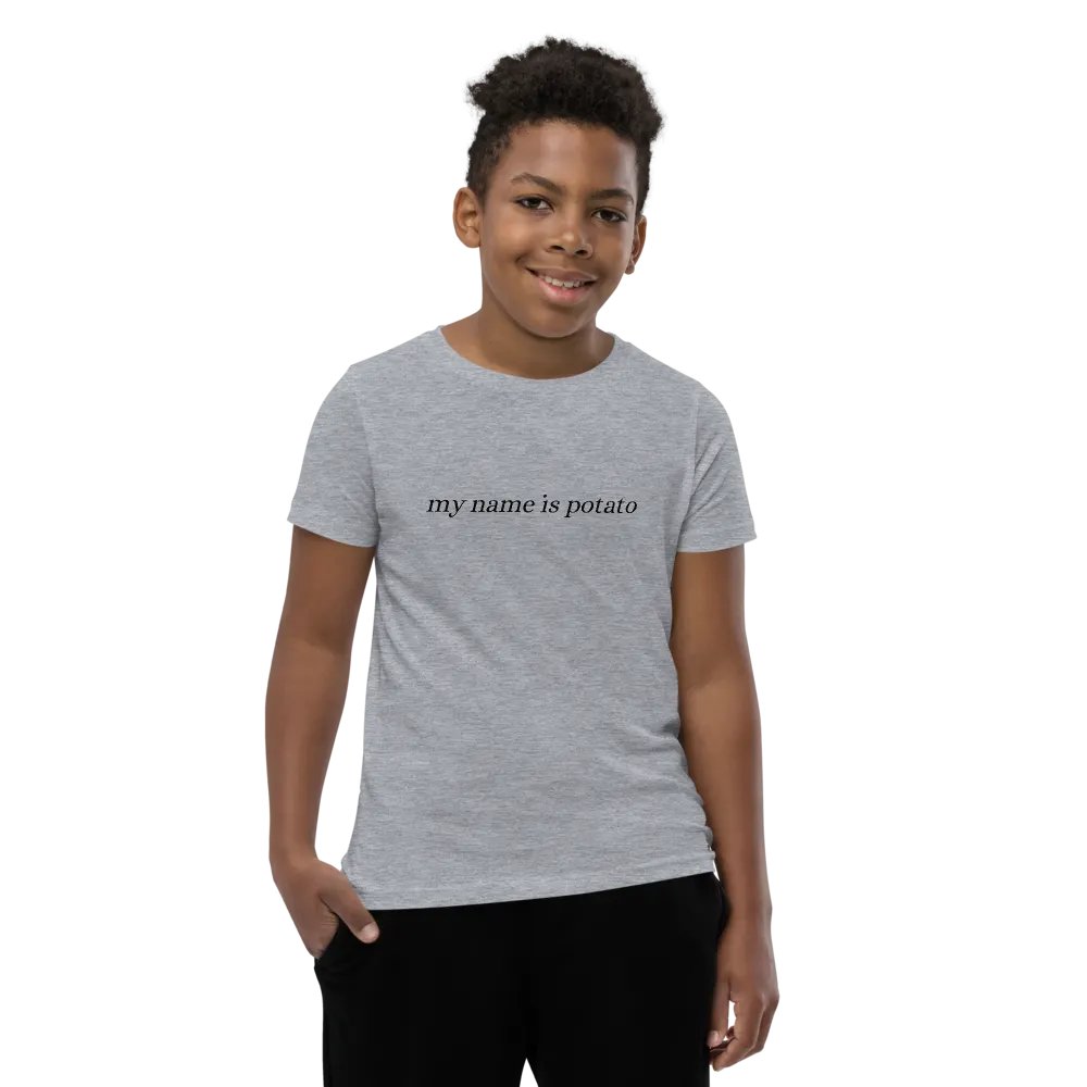 'my name is potato' kids shirt product image (7)