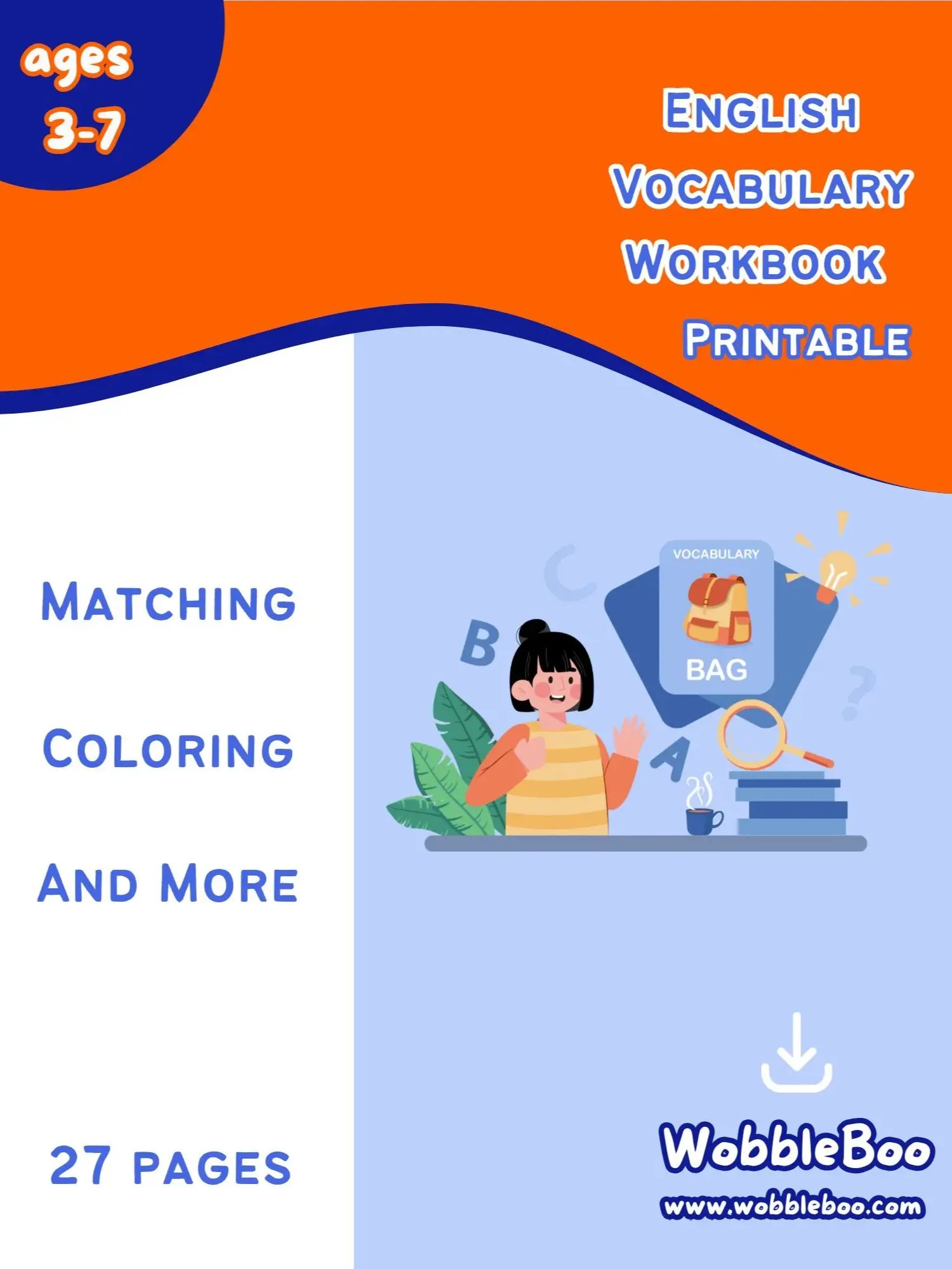 Printable English Vocabulary Workbook product image (1)