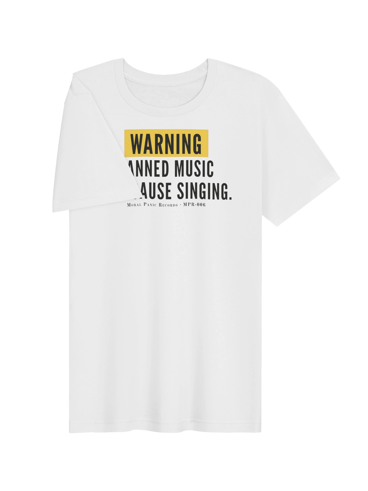 Canned Music Warning Tee (light colours) product image (7)