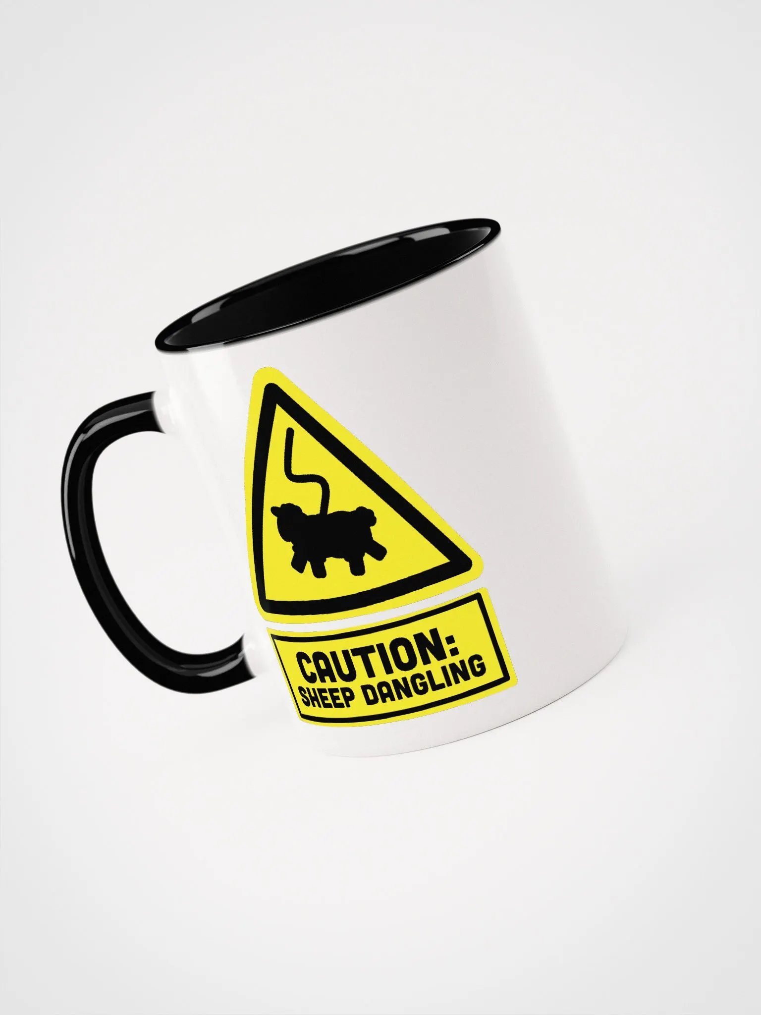 Caution Sheep Dangling | Ceramic Mug product image (3)