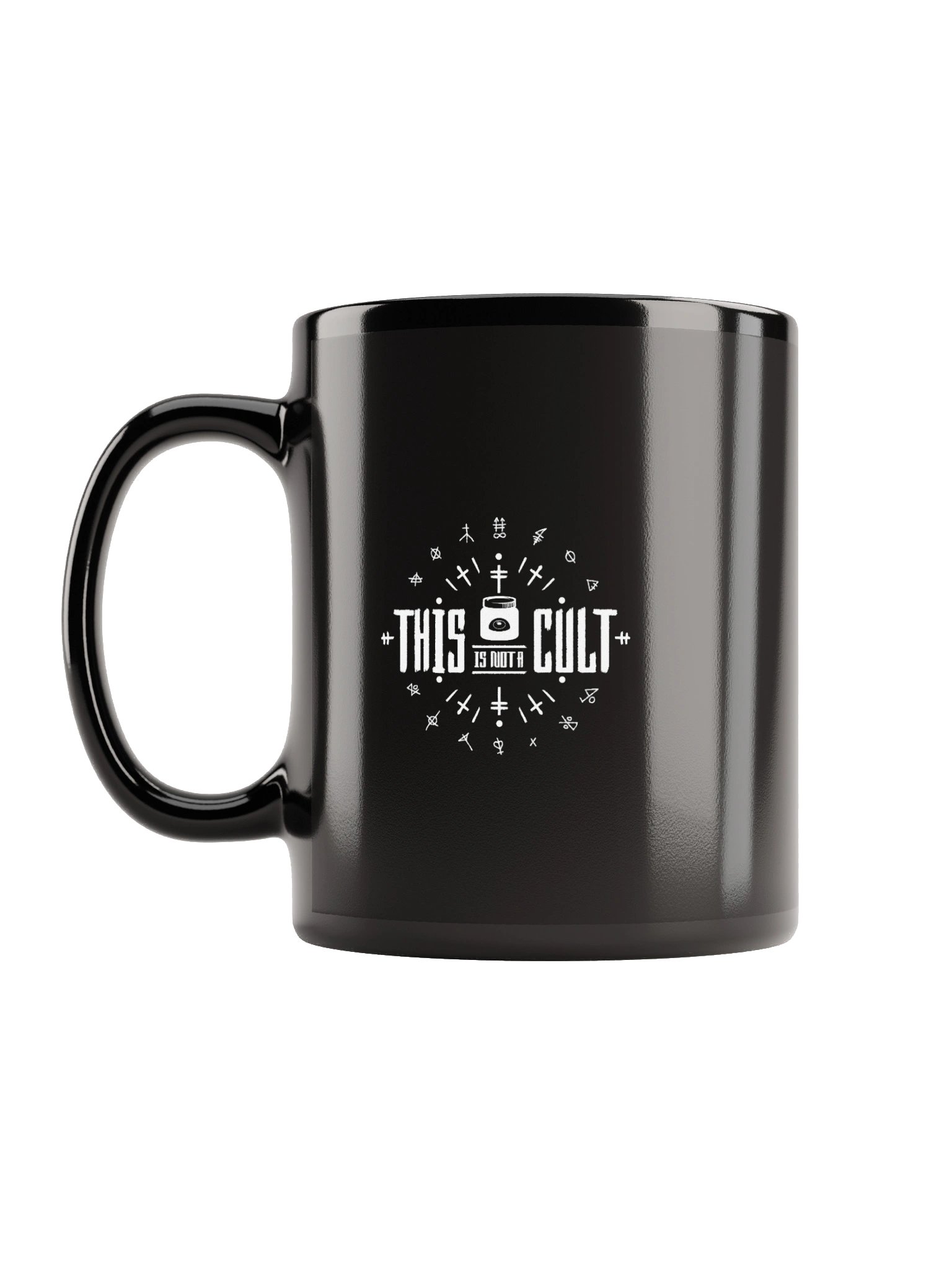 This Is Not a Cult - Black Glossy Mug product image (1)
