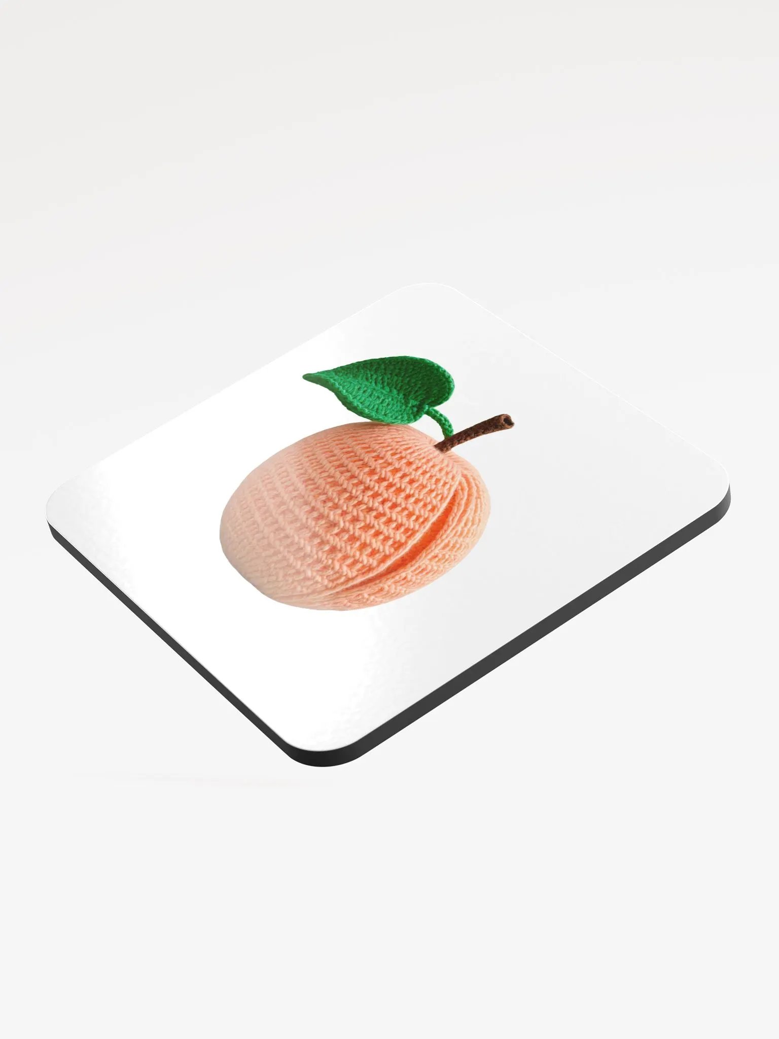 CozyAvocado Glossed Cork Coaster Peach #1 product image (3)