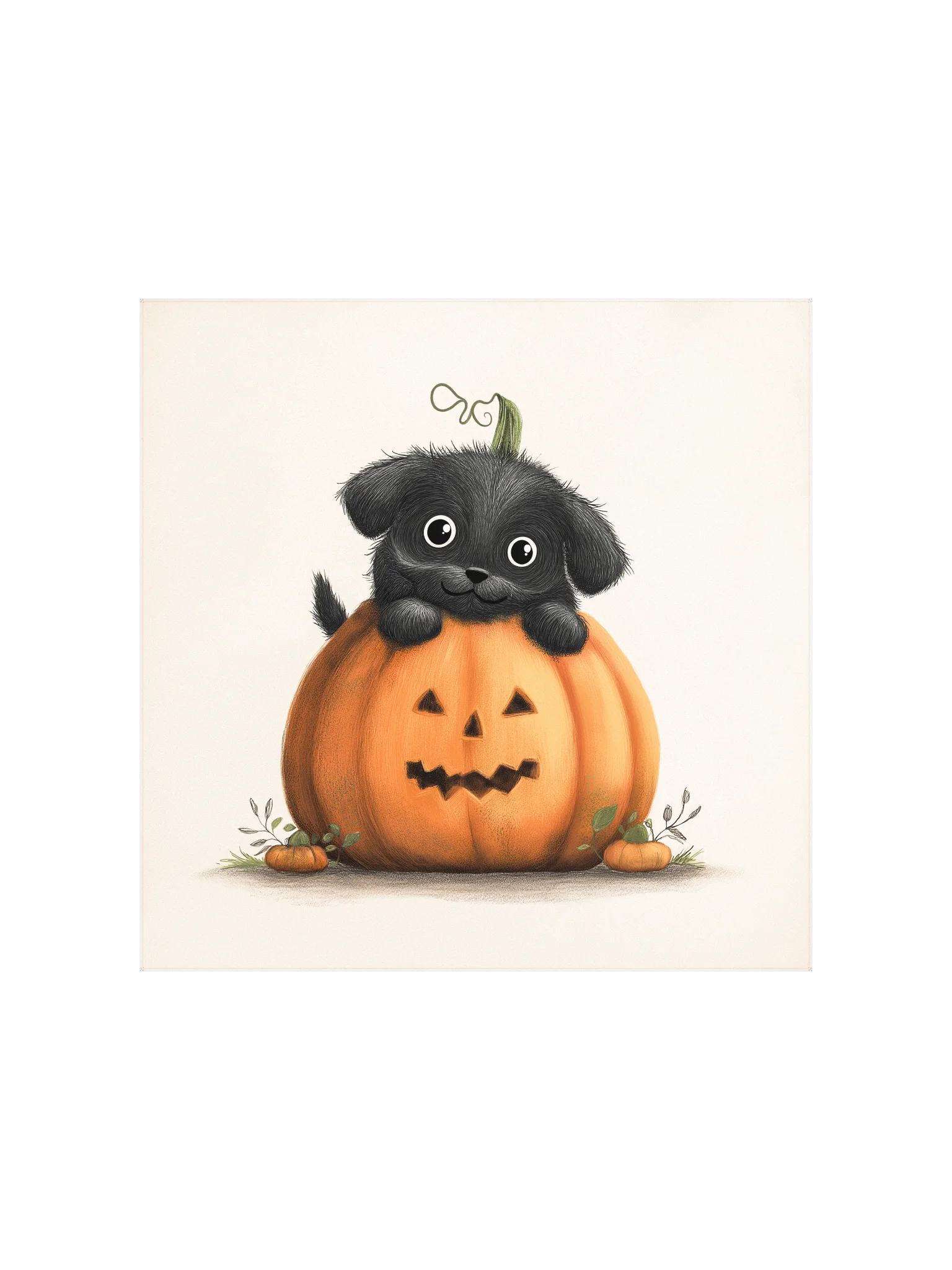Cute Halloween Puppy in Pumpkin product image (2)