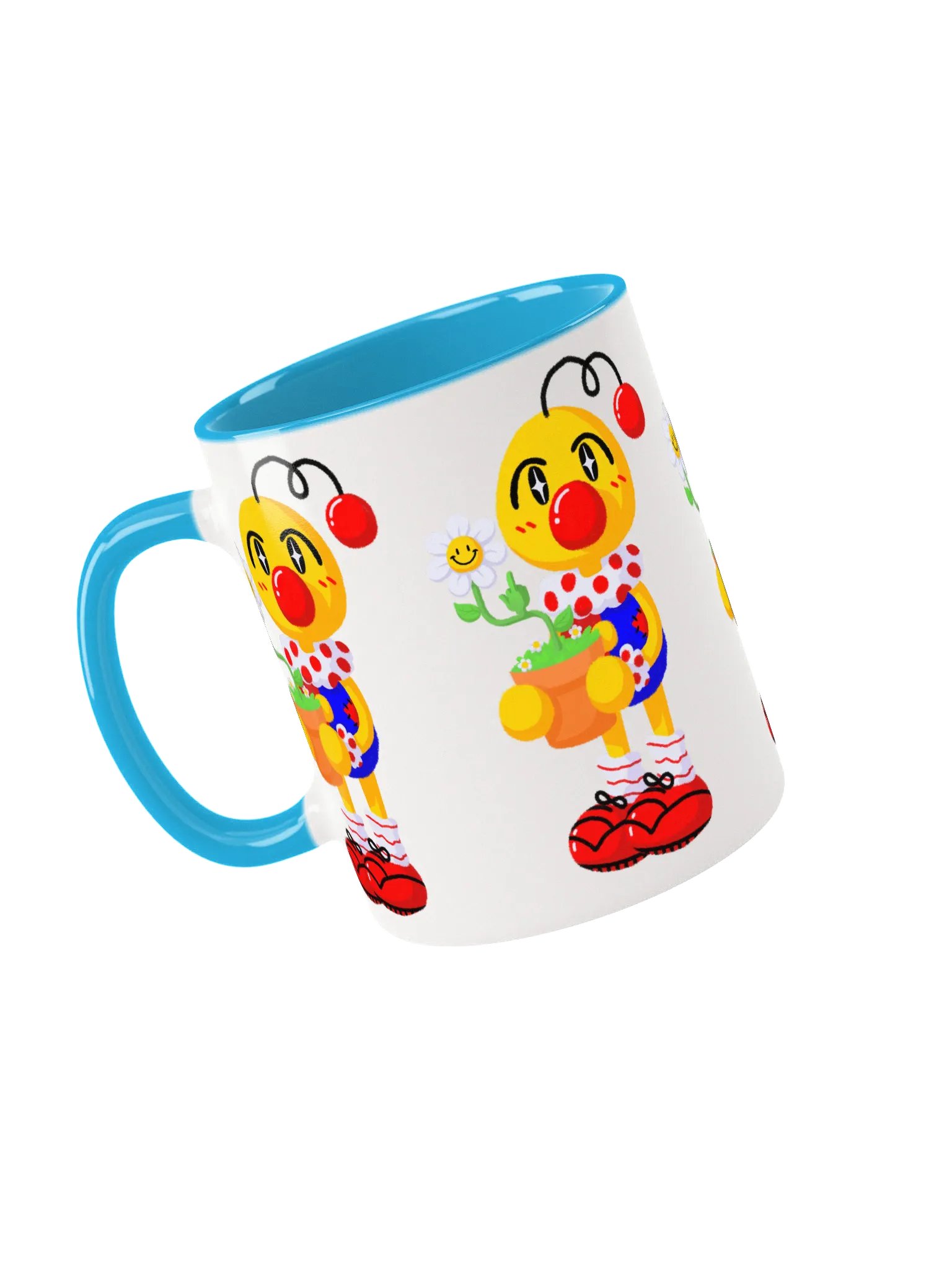 Boyoyoing Repeating Flower Pot Ceramic Mug product image (38)