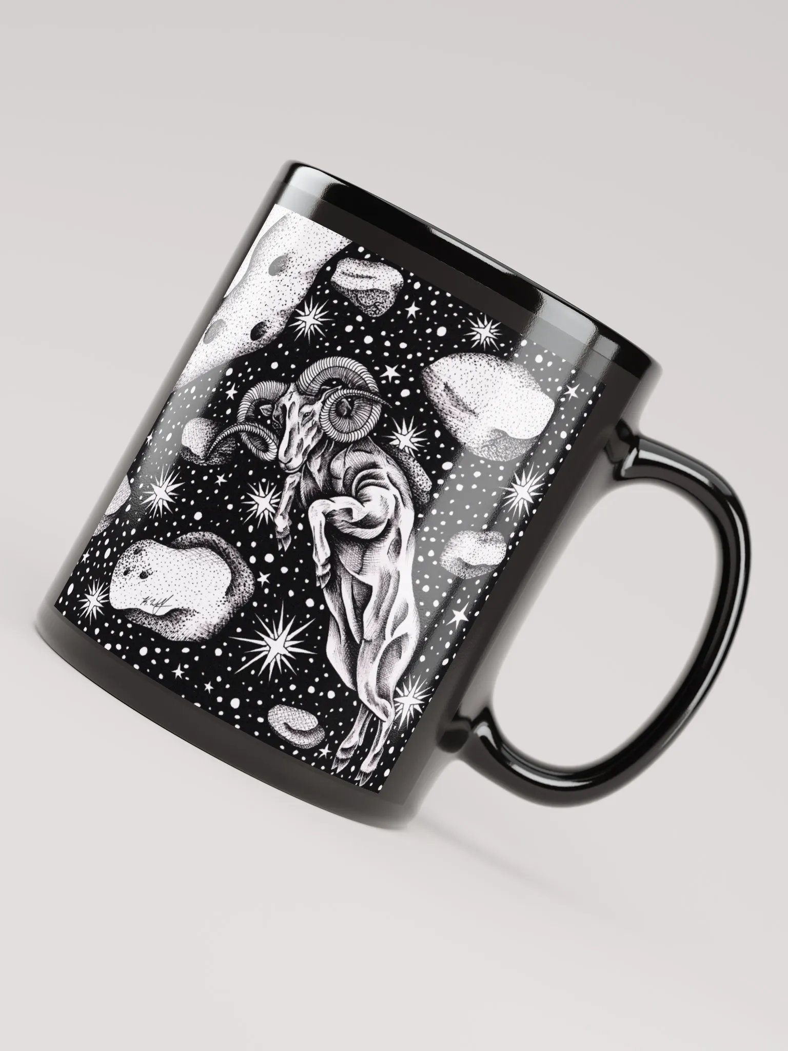 Aries Zodiac Black Glossy Mug product image (8)