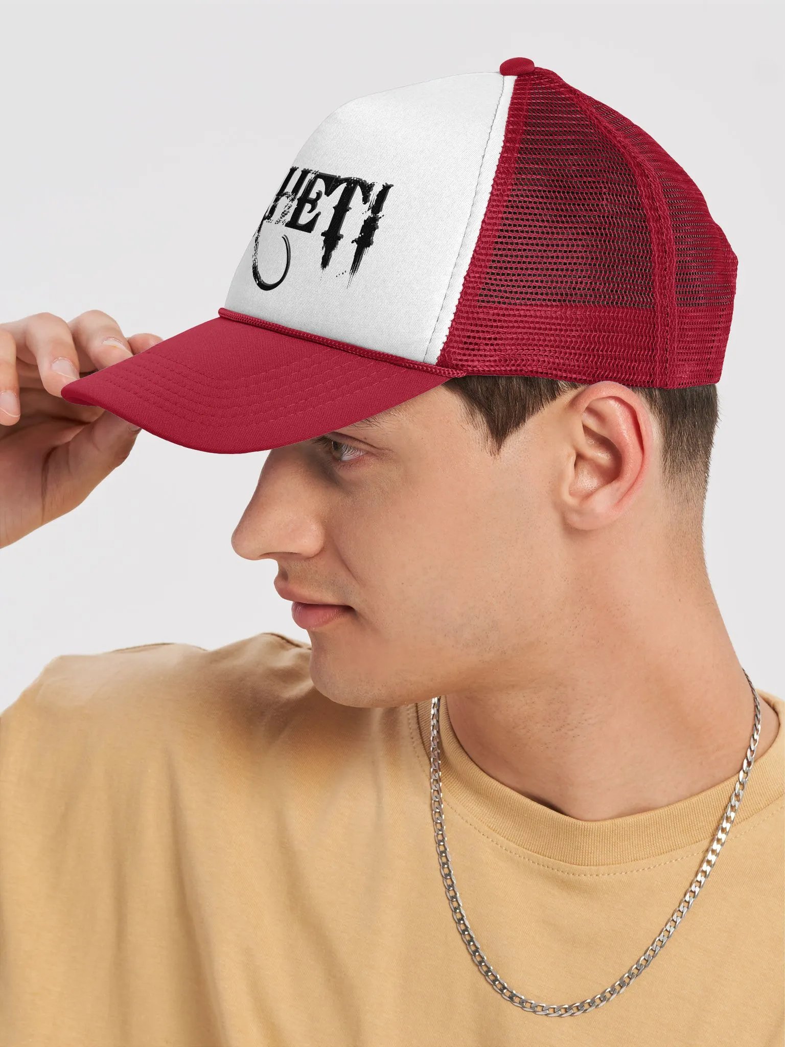 Maheti Basecap, white/red product image (7)