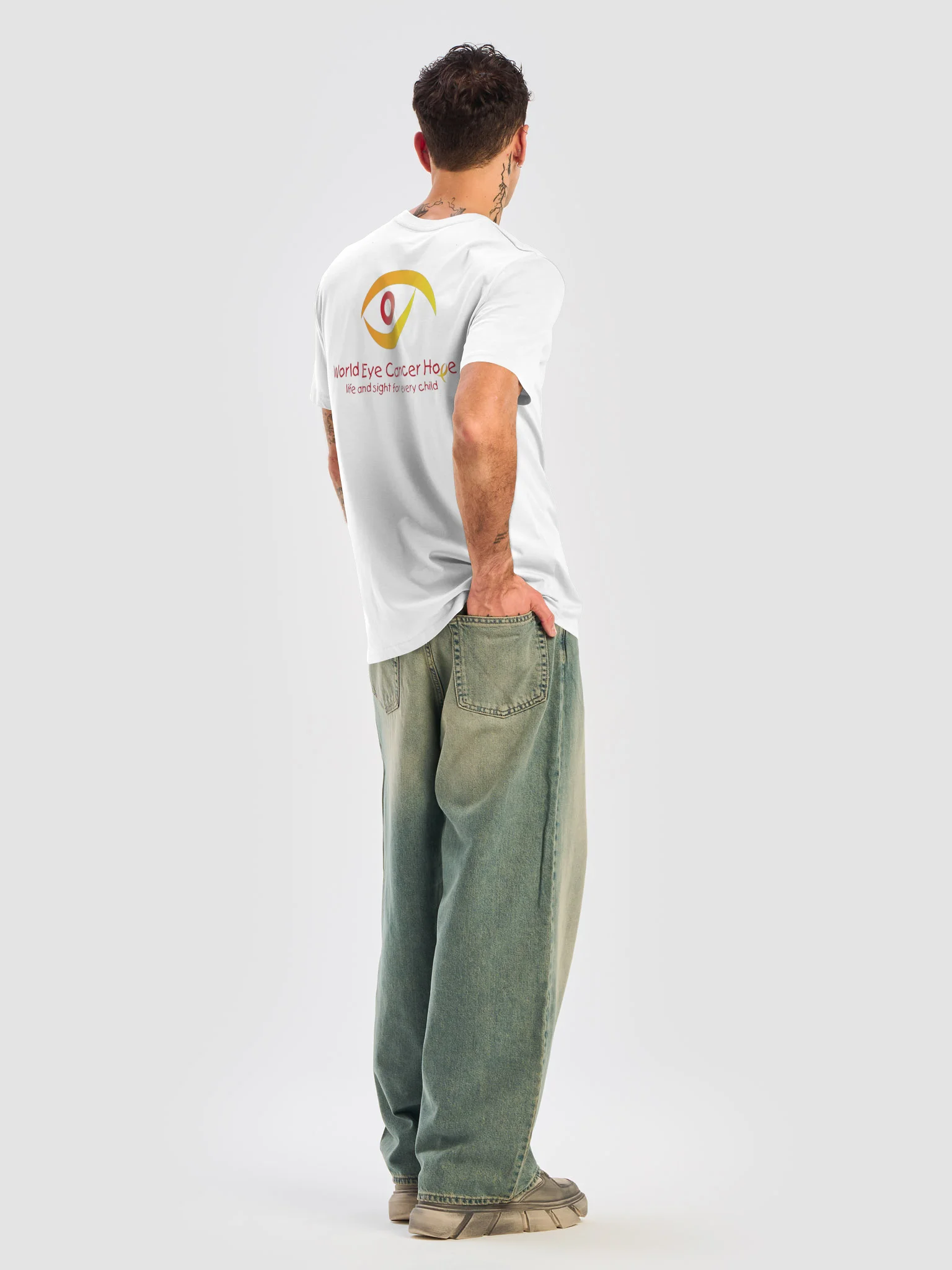 Red WE C Hope Logo - Men's Organic T-Shirt product image (7)