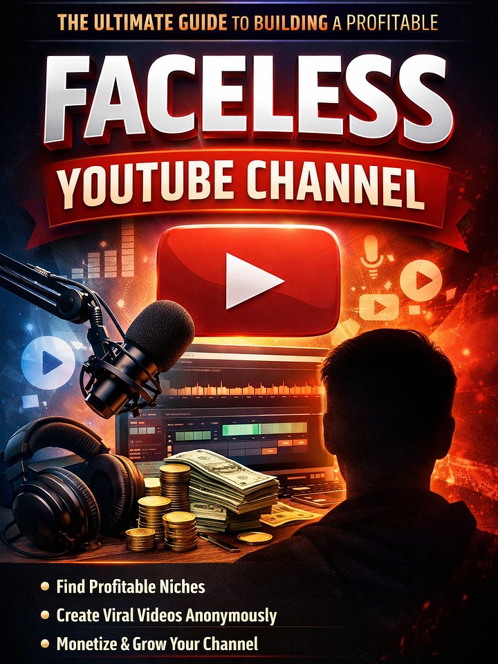 The Ultimate Guide to Building a Profitable Faceless YouTube Channel product image (1)