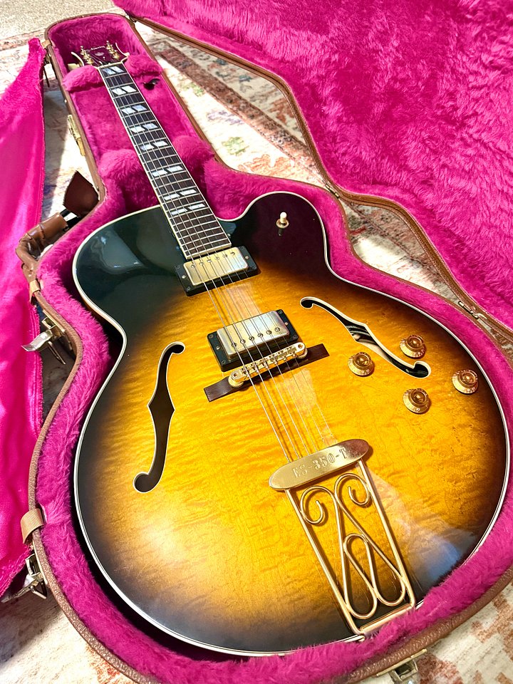 1992 Gibson ES-350T "FIGURED TOBACCO BURST" Full Hollowbody + OHSC product image (1)