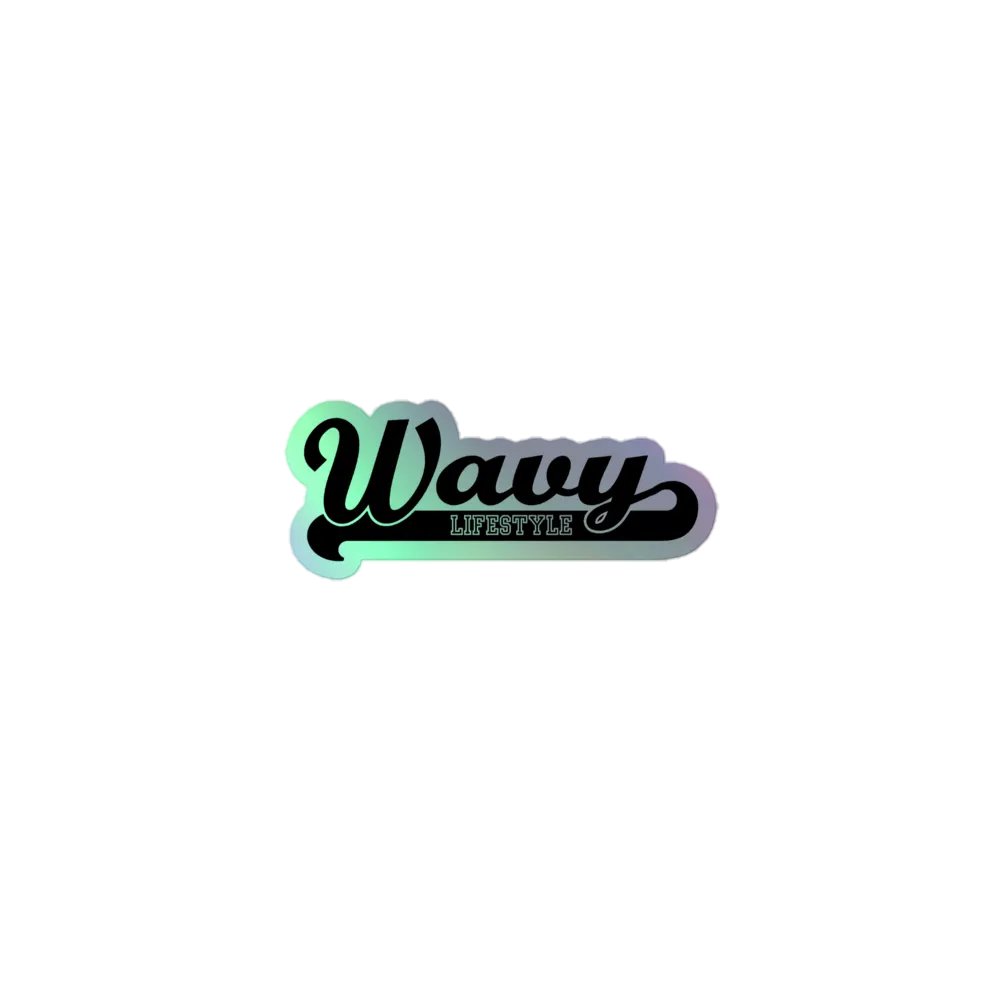 Wavy Lifestyle Holographic Sticker product image (1)