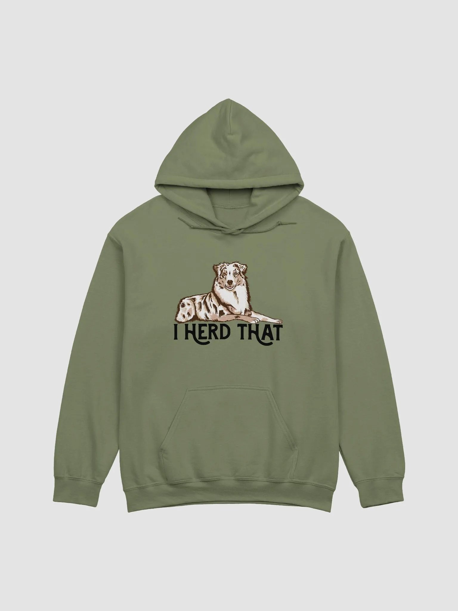 I Herd That Aussie Dog Hoodie | Hooded Sweatshirt for Australian Shepherd(Red Merle) Dog Owners product image (1)