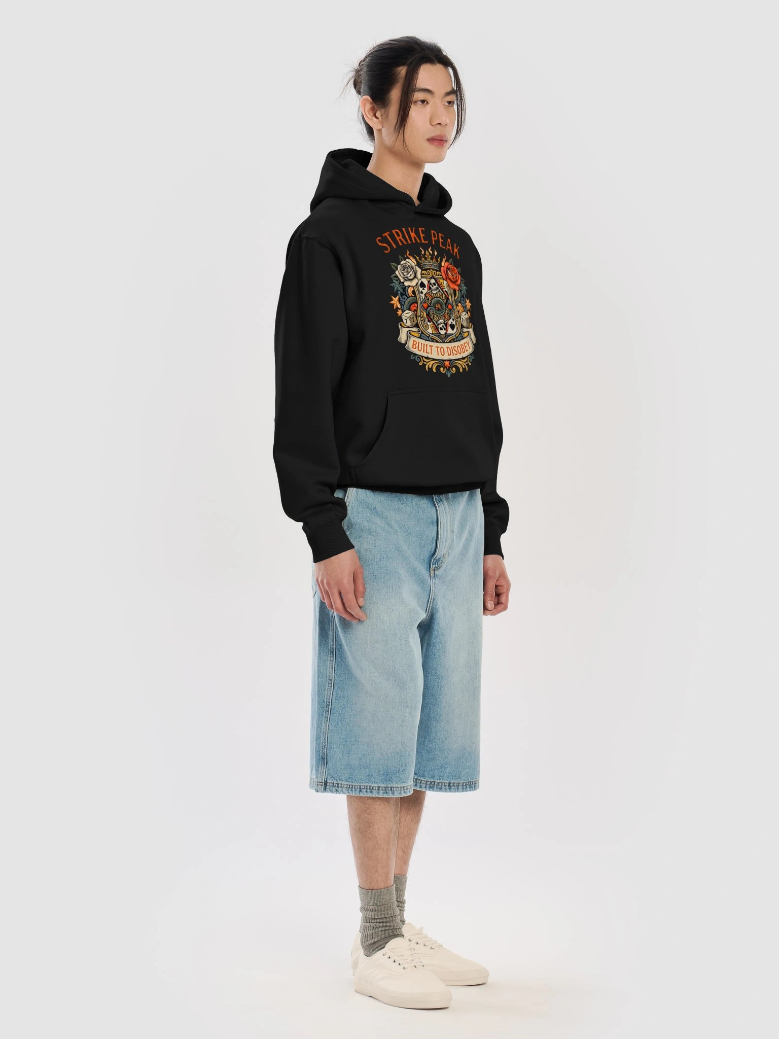 Premium Heavyweight Oversized Hoodie - "Built To Disobey" Dual-Sided Statement Streetwear product image (40)
