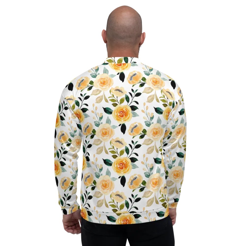 Yellow Rose Delight Bomber jacket product image (6)