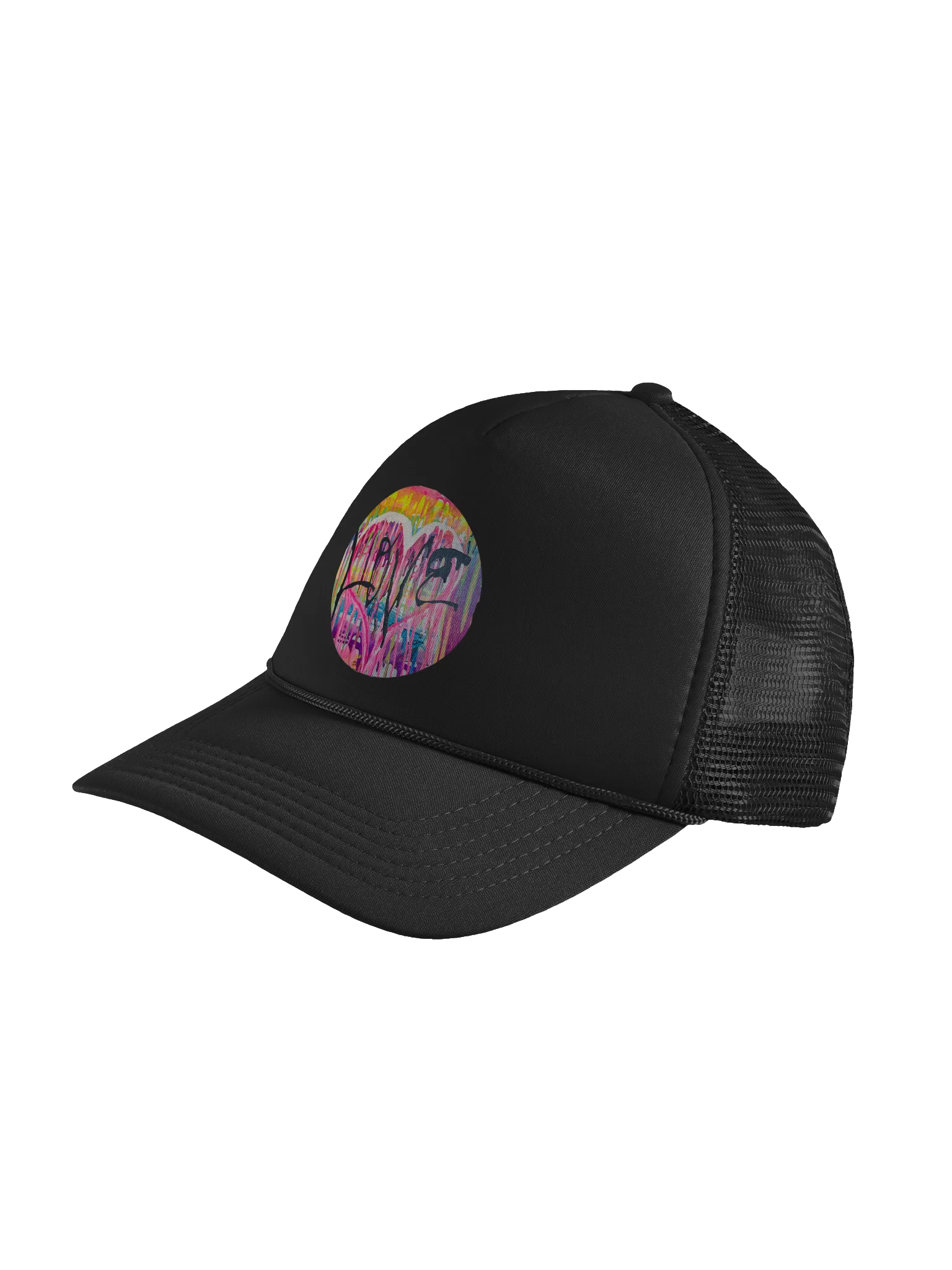 Graffiti Heart Foam Trucker Hat product image (2)