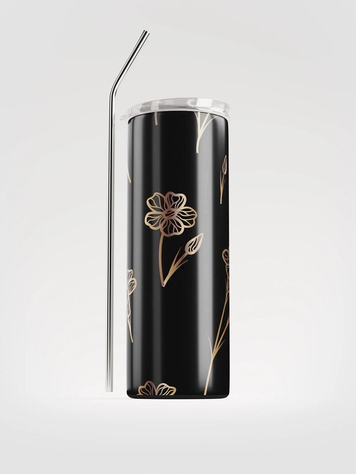 20 0z Stainless Steel insulated Tumbler with reusable Straw, leak proof cup lid, Portable Tumbler Mug Flasks product image (1)
