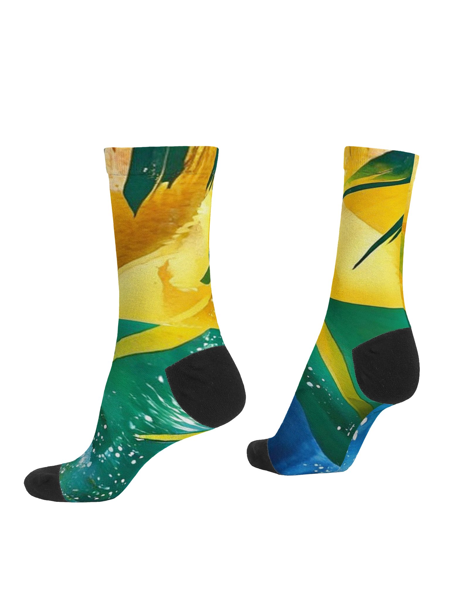Abstract Diplomat Print - SVG - Caribbean Apples | Premium Sustainable Crew Socks product image (1)