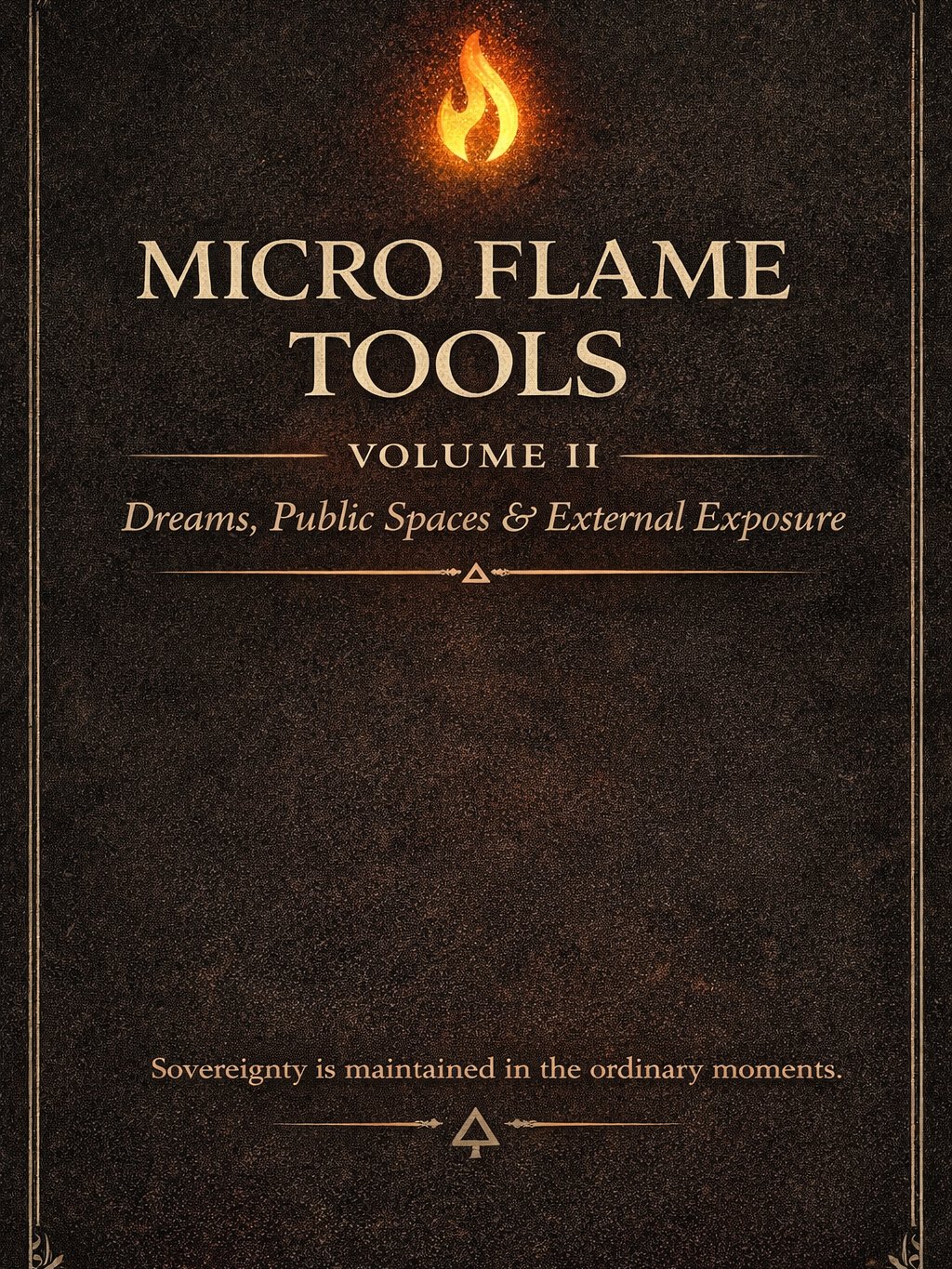 🔥 Micro Flame Tools Volume II Dreams, Public Spaces & External Exposure product image (1)